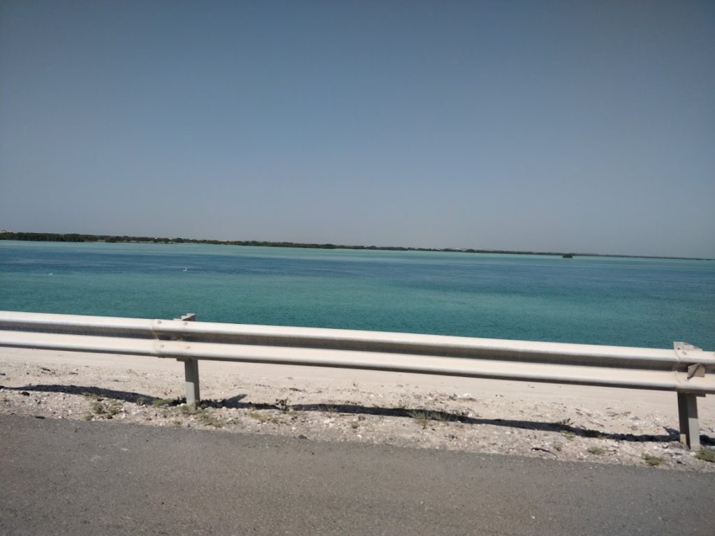 Abu Dhabi desert and sea